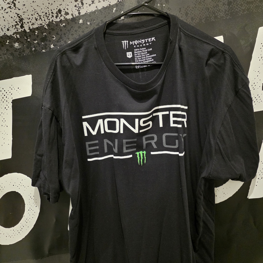 Monster Energy Black Short Sleeve Tee for Men